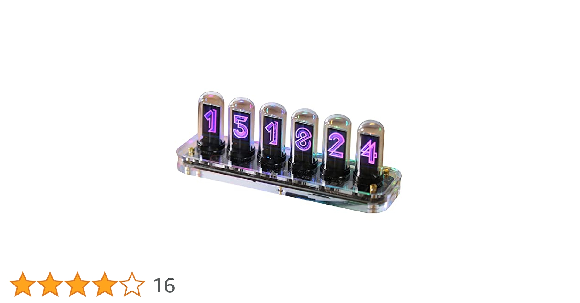 Amazon.co.jp: RISEN RGBフルカラーLEDデジタル時計 ニキシー管